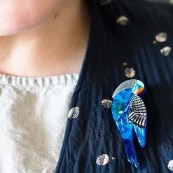 Erstwilder A Budgie Named Chirp Brooch* Brooches
