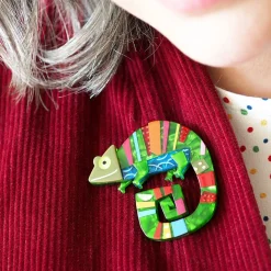 Erstwilder A Chameleon Named Pop Brooch* Brooches