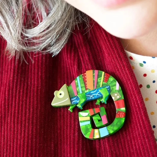Erstwilder A Chameleon Named Pop Brooch* Brooches