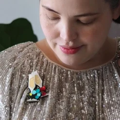 Erstwilder A Champagne Christmas Brooch* Brooches