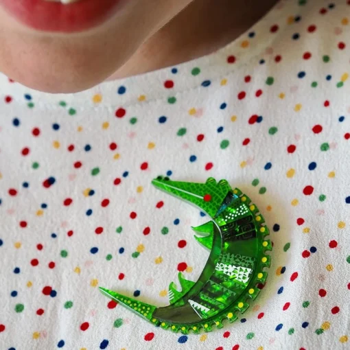 Erstwilder A Crocodile Named Growl Brooch* Brooches
