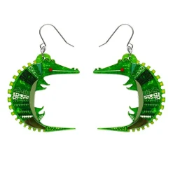 Erstwilder A Crocodile Named Growl Drop Earrings* Earrings