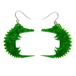 Erstwilder A Crocodile Named Growl Drop Earrings* Earrings