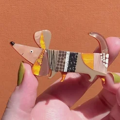 Erstwilder A Dachshund Named Bark Brooch* Brooches