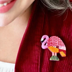 Erstwilder A Flamingo Named Honk Brooch* Brooches