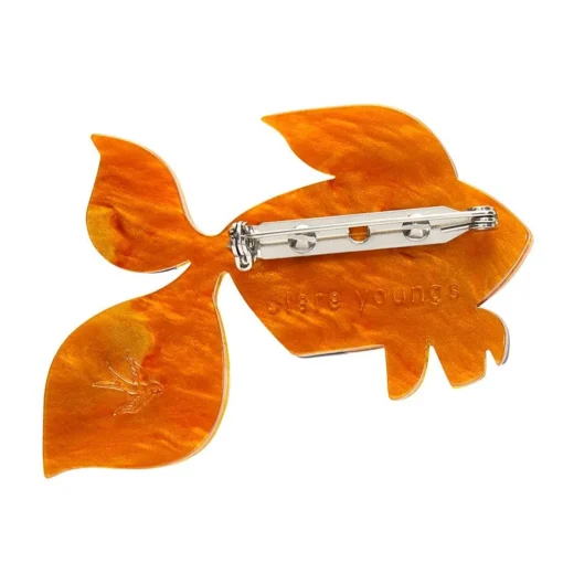 Erstwilder A Goldfish Named Silence Brooch* Brooches