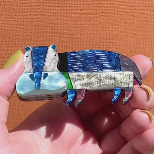 Erstwilder A Hippo Named Grunt Brooch* Brooches