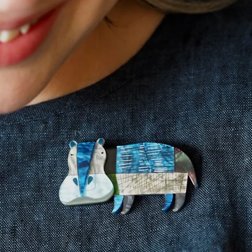 Erstwilder A Hippo Named Grunt Brooch* Brooches