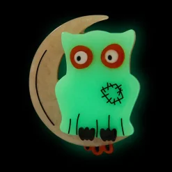 Erstwilder A Most Ghostly Owl Brooch* Brooches