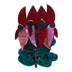 Erstwilder A Pleasing Desert Pea Brooch* Brooches