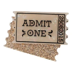 Erstwilder Admit One Ticket Brooch* Brooches