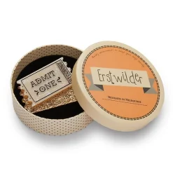 Erstwilder Admit One Ticket Brooch* Brooches