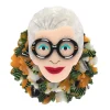 Erstwilder Adorned In Feathers Iris Brooch* Brooches