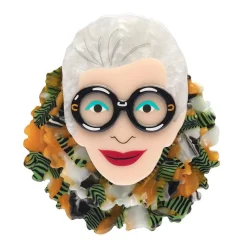 Erstwilder Adorned In Feathers Iris Brooch* Brooches