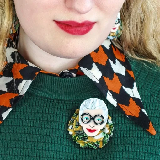 Erstwilder Adorned In Feathers Iris Brooch* Brooches