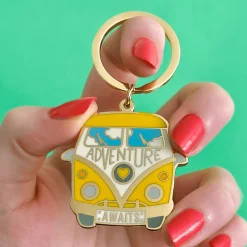 Erstwilder Adventure Awaits Enamel Key Charm* Enamel Key Rings