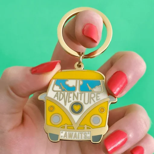 Erstwilder Adventure Awaits Enamel Key Charm* Enamel Key Rings