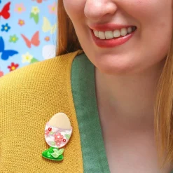 Erstwilder All Yolks Aside Brooch* Brooches