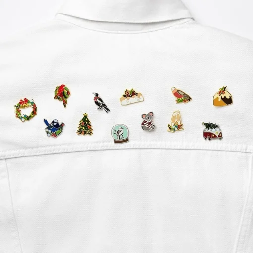 Erstwilder An Australian Christmas Complete Enamel Pin Pack - 12 Piece* Enamel Pins