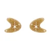 Erstwilder Atomic Boomerang Glitter Stud Earrings - Gold* Essential Earrings