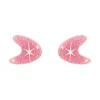 Erstwilder Atomic Boomerang Glitter Stud Earrings - Pink* Essential Earrings