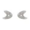 Erstwilder Atomic Boomerang Glitter Stud Earrings - Silver* Essential Earrings