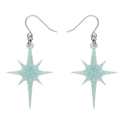 Erstwilder Atomic Star Glitter Drop Earring - Blue* Essential Earrings