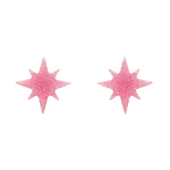 Erstwilder Atomic Star Glitter Stud Earring - Pink* Essential Earrings