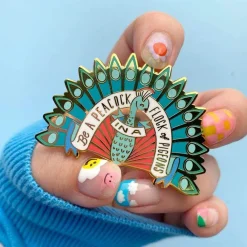 Erstwilder Be A Peacock Enamel Pin* Enamel Pins