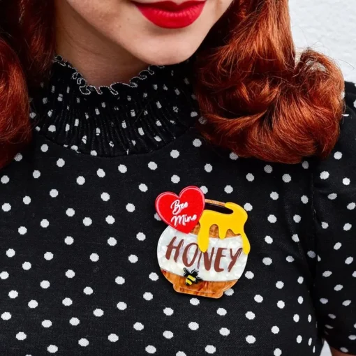 Erstwilder Bee Mine, Honey Brooch* Brooches
