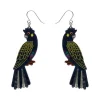 Erstwilder Bella The Black Cockatoo Drop Earrings* Earrings