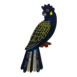 Erstwilder Bella The Black Cockatoo Brooch* Brooches