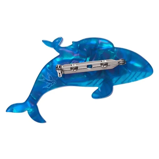 Erstwilder Benevolent Behemoths Blue Whale Brooch* Brooches