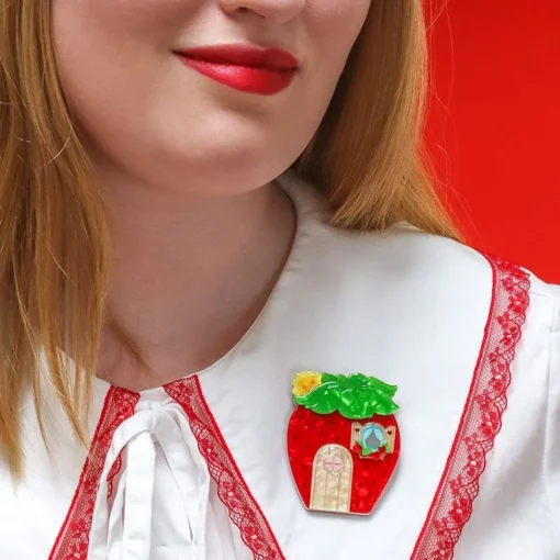 Erstwilder Berry Happy Home Brooch* Brooches