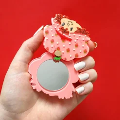 Erstwilder Big Adorable Strawberry Smile Mirror Compact* Mirror Compacts
