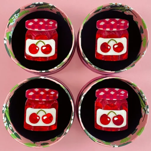 Erstwilder Black Cherry Precious Preserve Mini Brooch* Brooches