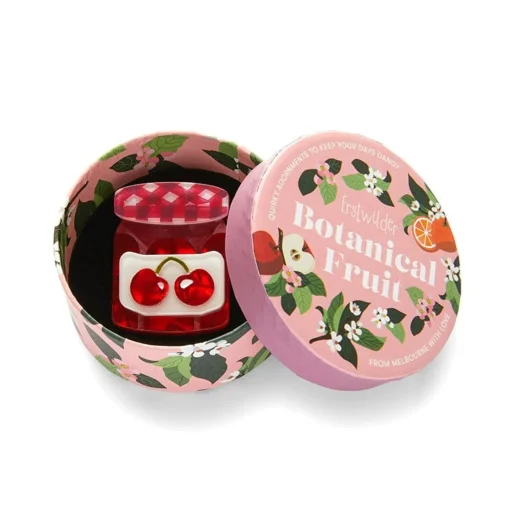 Erstwilder Black Cherry Precious Preserve Mini Brooch* Brooches