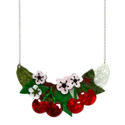 Erstwilder Blossoming Cherries Statement Necklace* Necklaces