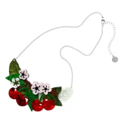 Erstwilder Blossoming Cherries Statement Necklace* Necklaces