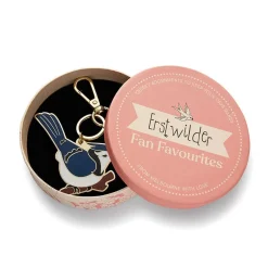 Erstwilder Blue Jay Way Key Ring* Enamel Key Rings