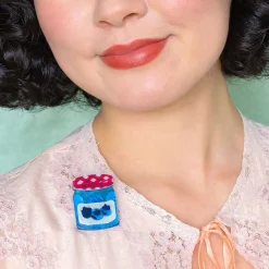 Erstwilder Blueberry Precious Preserve Mini Brooch* Brooches