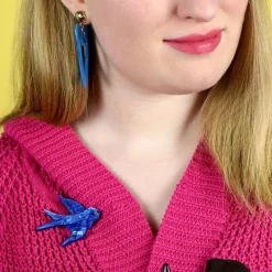 Erstwilder Bluebird Of Happiness Brooch* Brooches