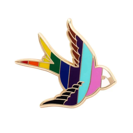Erstwilder Bluebird Of Happiness For All Enamel Pin* Enamel Pins