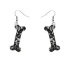Erstwilder Bones Chunky Glitter Resin Drop Earrings - White* Essential Earrings