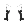 Erstwilder Bones Ripple Resin Drop Earrings - Black* Essential Earrings