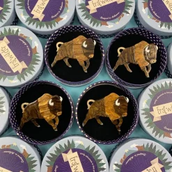 Erstwilder Buffalo Bull Brooch* Brooches