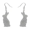 Erstwilder Bunny Glitter Resin Drop Earrings - Silver* Essential Earrings