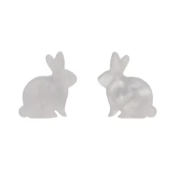 Erstwilder Bunny Ripple Resin Stud Earrings - White* Essential Earrings