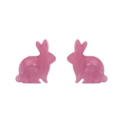 Erstwilder Bunny Ripple Resin Stud Earrings - Mauve* Essential Earrings