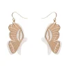 Erstwilder Butterfly Textured Resin Drop Earrings - White* Essential Earrings